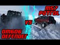 400hp OM606 Defender Sleeper vs. 320hp M57 Patrol | Kar Savaşı | Daha Önce Yayınlanmamış Görüntüler