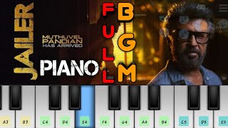 Jailer Muthuvel Pandian Arrives Bgm Piano