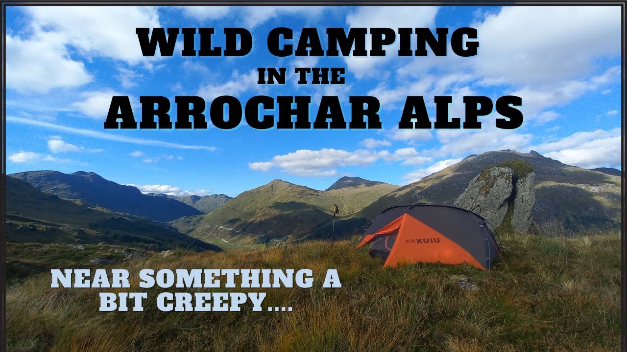 Wild Camping in the Arrochar Alps. A perfect pitch apart from something