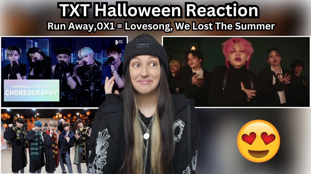 TXT Run Away | 0X1 = Lovesong |We Lost The Summer (Halloween.Ver) REACTION