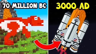 I Built Every Time Period in Minecraft Hardcore!