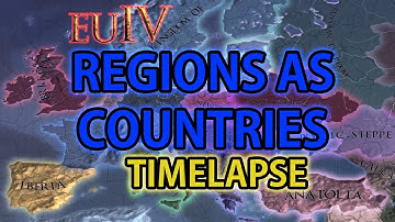 EU4, But All Regions Are Their Own Countries... | Europa Universalis 4 AI Only Timelapse (EU4)