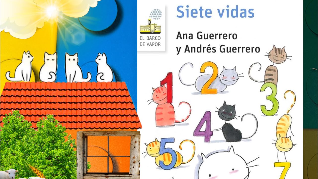 Cuentos infantiles en español; 7 vidas libro infantil en español