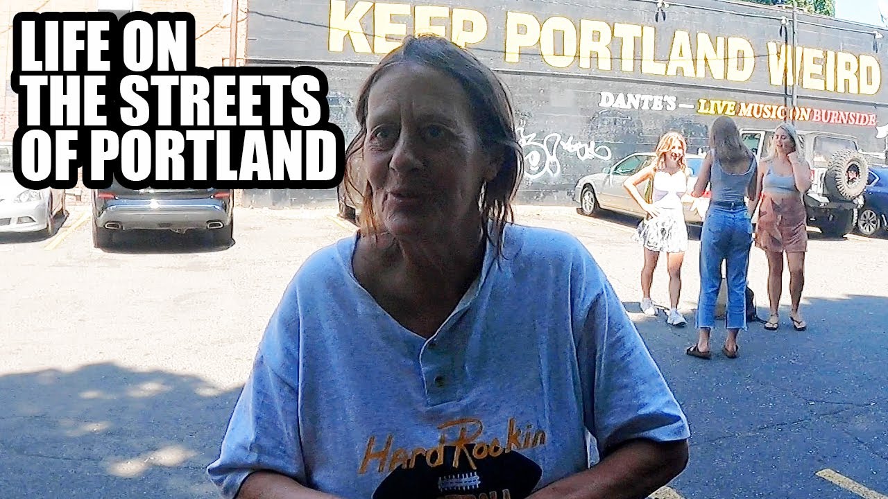Homeless Life is Hard in Downtown Portland - Interview - YouTube