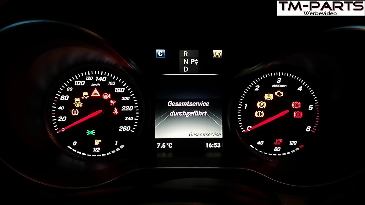 W205 Service Zuruckstellen