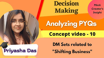 How to solve Decision Making questions accurately🤔|Type 10|Shifting Business|XAT PYQs|Priyasha Das