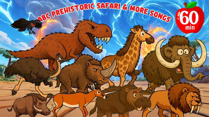 (1Hour) ABC Prehistoric Safari Animal Songs | ABC Halloween Safari Animal Songs |Little Bunny Learns