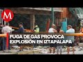 Explosión en negocio de comida en Iztapalapa deja cinco lesionados