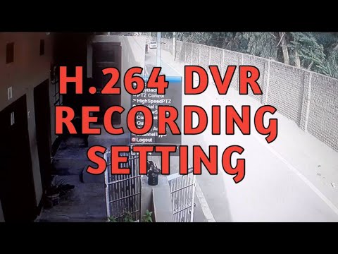 H.264 DVR RECORDING SETTING || DVR RECORDING SETTING || DVR RECORDER