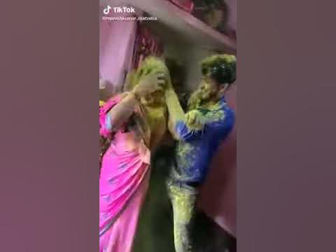 sexy holi pressing boobs