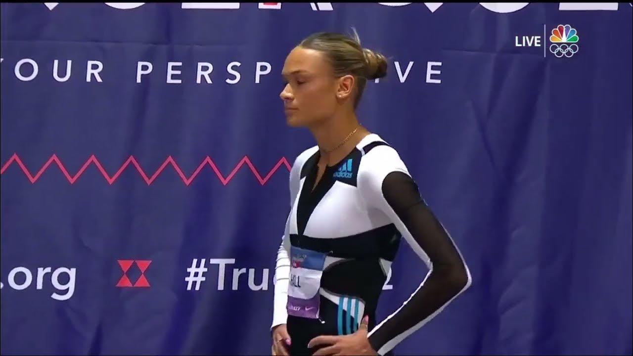 Women 400m Finals USA Indoor National Championships. Heptathlete Anna