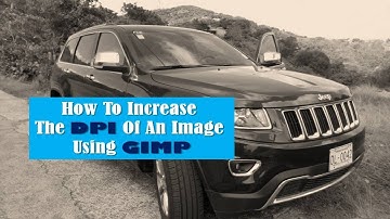 How To Increase The DPI Of An Image Using GIMP