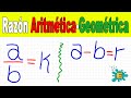 💥Razón ARITMÉTICA y razón GEOMÉTRICA (incluye ejemplos)