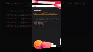 access array of elements in javascript #javascript #coding #software #engineer