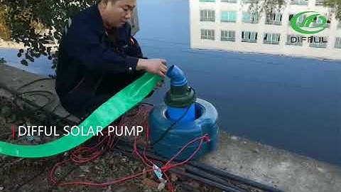 DIFFUL SOLAR PUMP - Solar aeration pump installation video