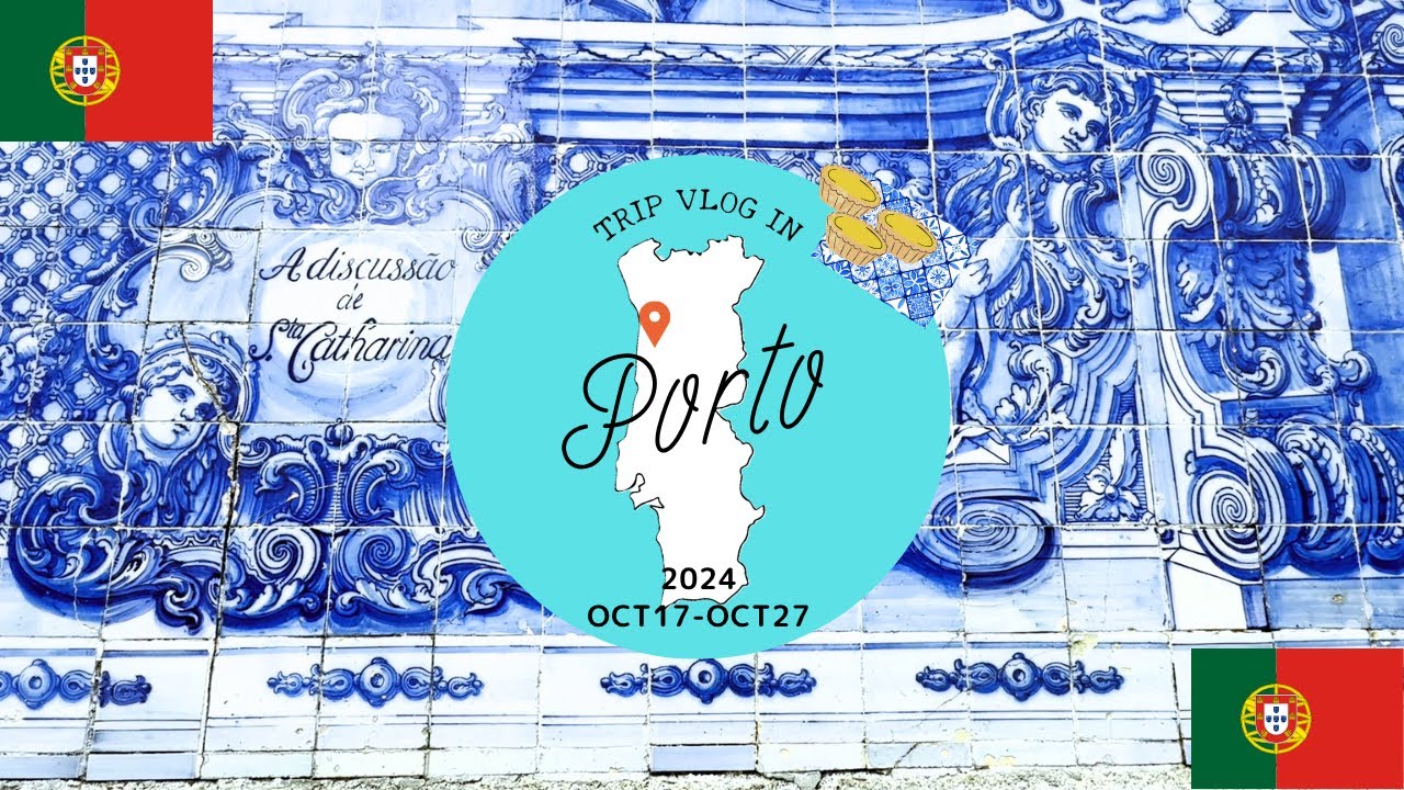 【ポルトガル・ポルト①】雨に濡れる美しきポルト散策｜16000枚のアズレージョ＆ローカル市場探訪【mariasolotravel】