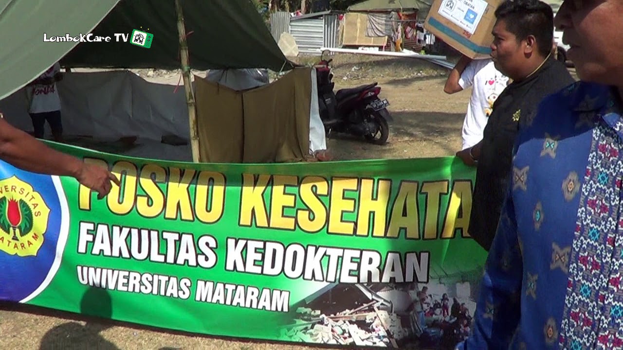 LombokCare distributing medical supplies donated by WeCare.ID