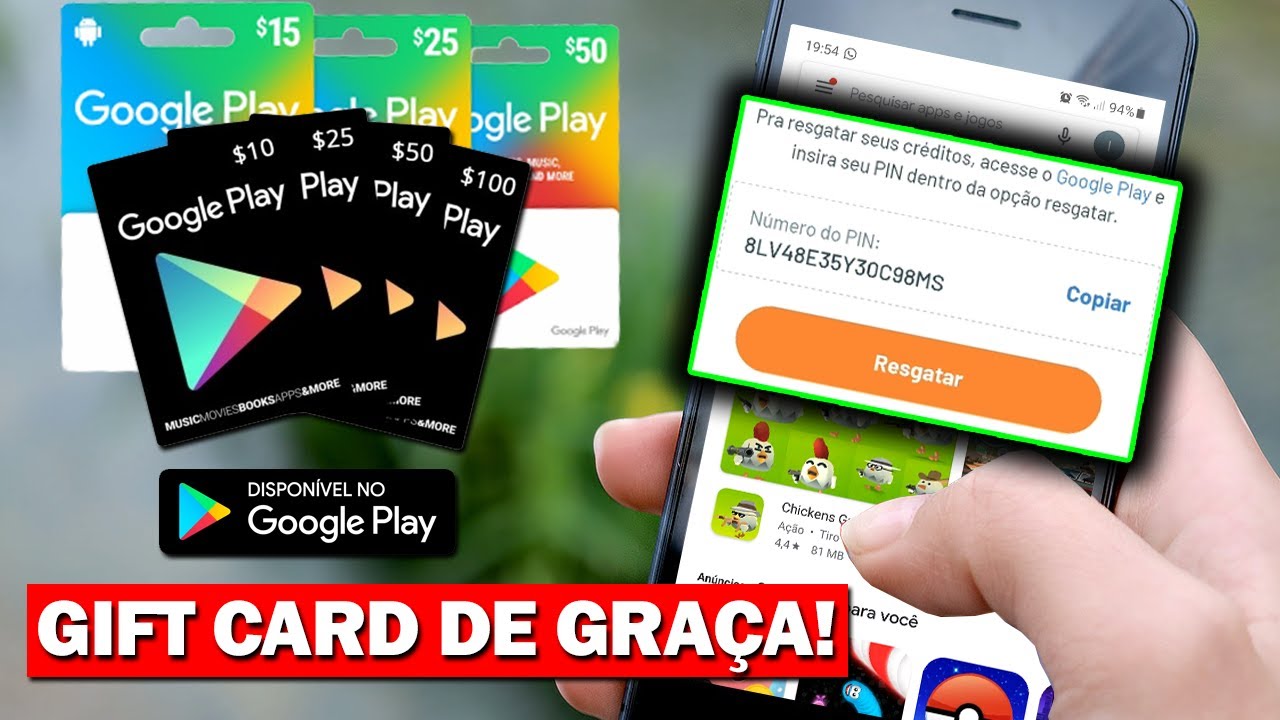 COMO GANHAR GIFT CARD (SALDO) NA GOOGLE PLAY STORE - Lucrando com ...