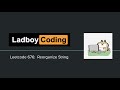 [Leetcode 676] Reorganize String (English Version) Python | Greedy | Ladboy Coding