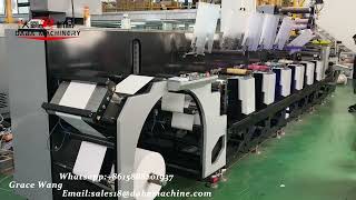 DABA 8 Color Horizontal Inline Flexo Press Ship To Australia| Label Printing Solution