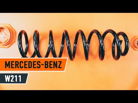 How to replace rear springs MERCEDES-BENZ E W211 TUTORIAL | AUTODOC