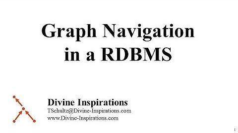 Graph Navigation in a RDBMS OLD