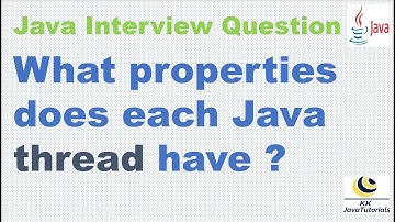 What properties does each Java thread have ? || Java Concurrency Interview Question