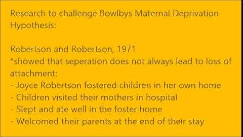 AQA: AS Psychology, Unit 1: Attachment Revision