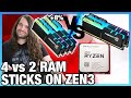 Amd ryzen 4 vs 2 sticks of ram on r5 5600x for up to 10 better performance