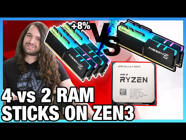 AMD Ryzen: 4 vs. 2 Sticks of RAM on R5 5600X for Up to 10% Better Performance class=