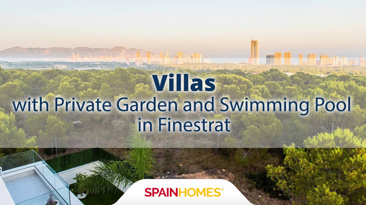 Villas with Private Garden and Swimming Pool in Finestrat | Spain Homes ®
