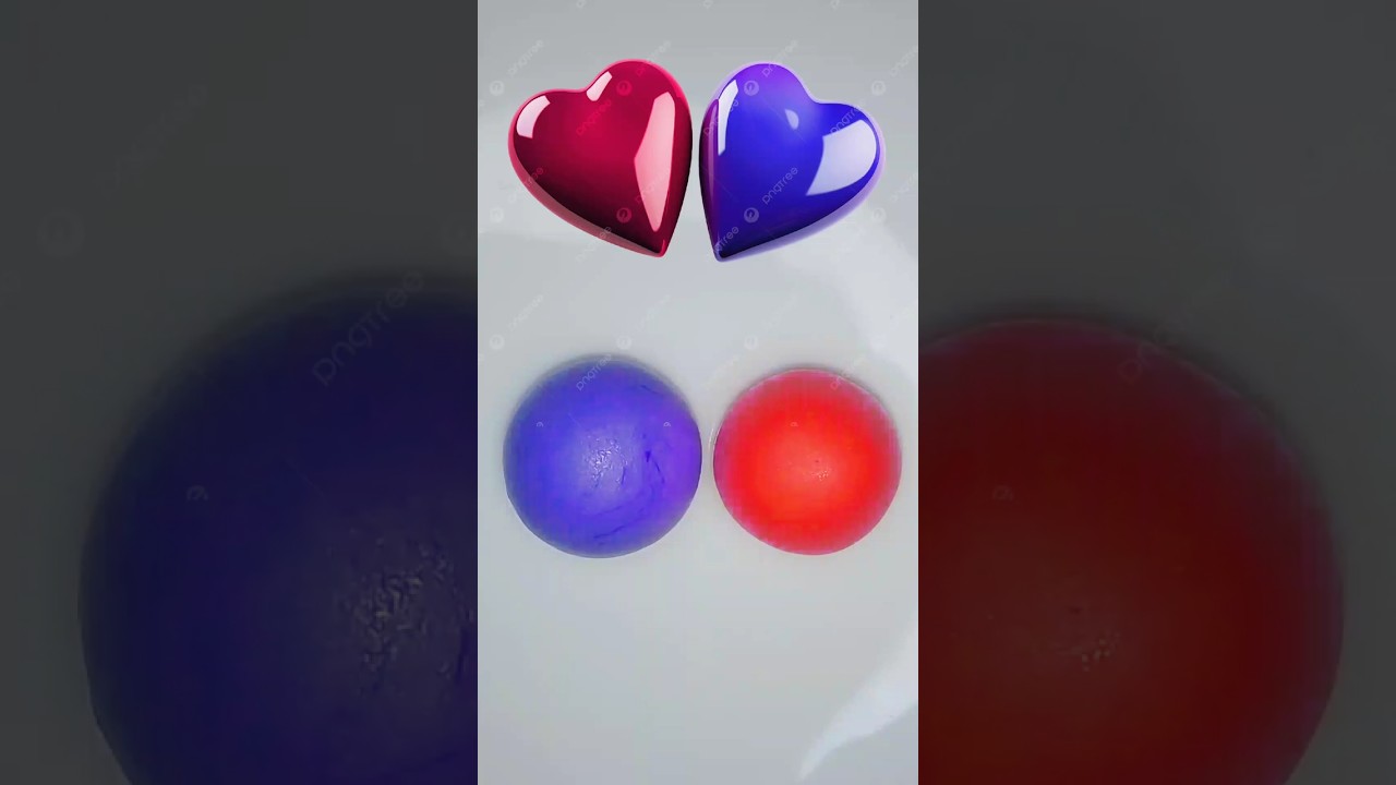 Red vs blue logo colour mixing 