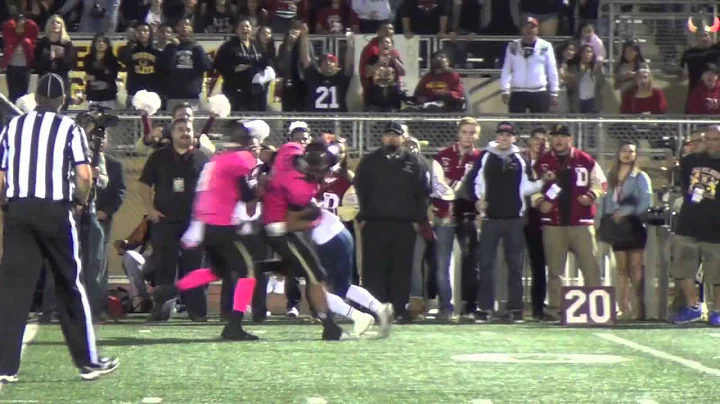 Justin Huff Amazing Touchdown, Downey High School