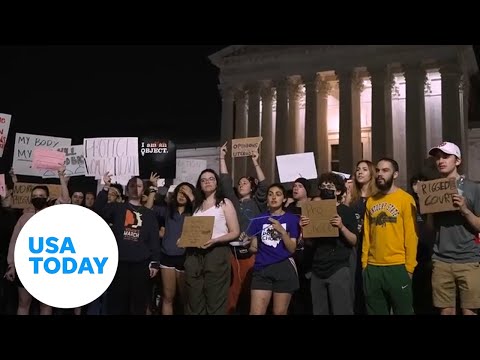 Protests at Supreme Court after leak shows possible end to Roe v. Wade | USA TODAY
