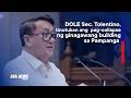 DOLE Sec. Tolentino, tinutukan ang pag-collapse ng isang ginagawang building sa Pampanga | DZXL News