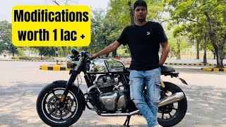 My Continental GT 650 All Modifications || Full Detail with Pricing || Worth 1 lac ??