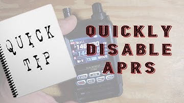 Disable APRS on the Yaesu FT5d :: Quick Tip