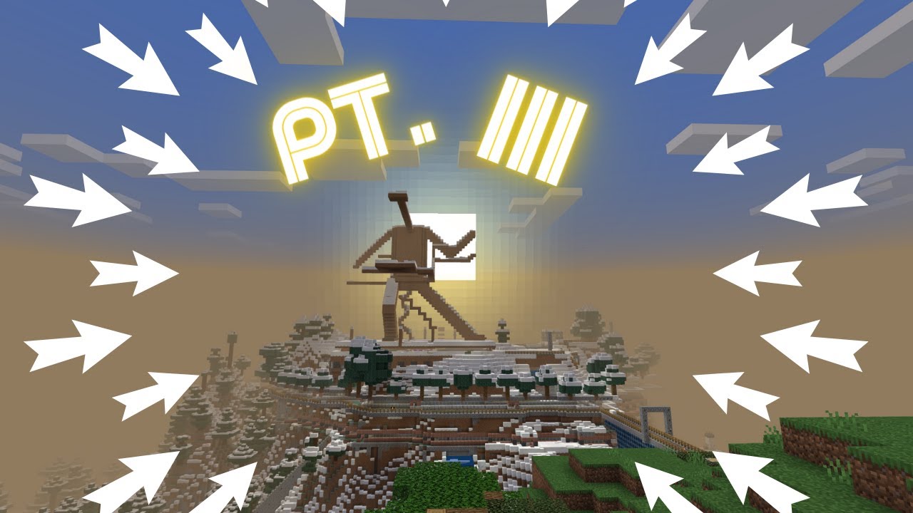 Raising a wall 360° around my mountain home Pt. 3 (Minecraft Ep. 173)