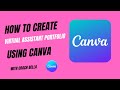 Step-by-step guide to create a virtual assistant portfolio using canva