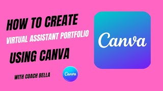 Step-by-step guide to create a virtual assistant portfolio using canva