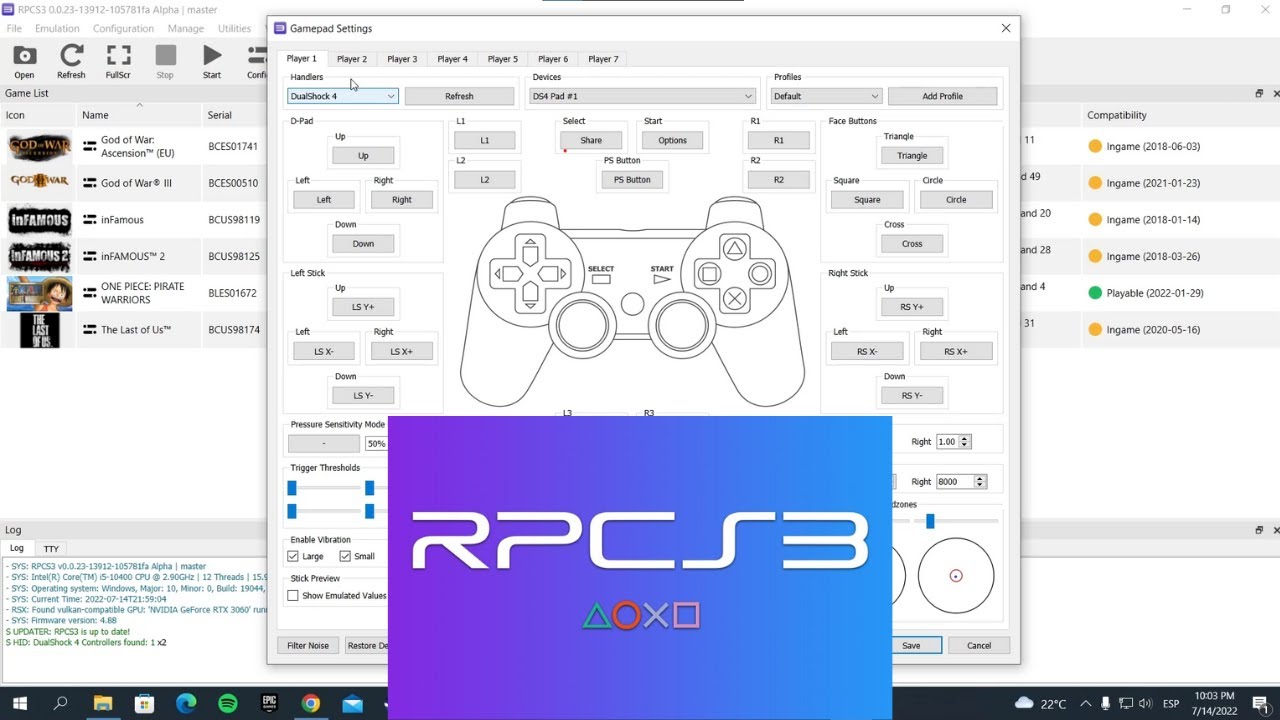 EMULADOR DE PS3 | RPCS3 | INSTALACION, CONFIGURACION Y DEMAS. - YouTube