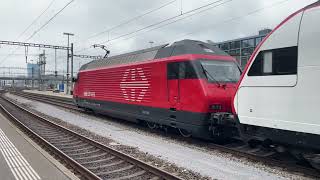 Departure SBB Re 460 with IC 2000 in Zürich