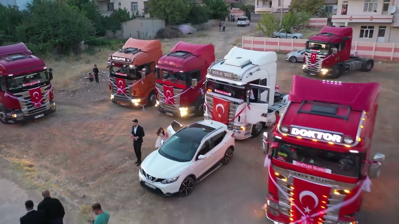 TIR 'LARLA KONVOY ÇEKİMİ