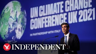 Cop26: Sunak pledges to make UK world's first net zero financial centre