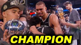 CHAMPION ANG SPURS! Walang back to back sa OKC! Emosyonal si Wemby,  iyak ang player na to'! screenshot 1