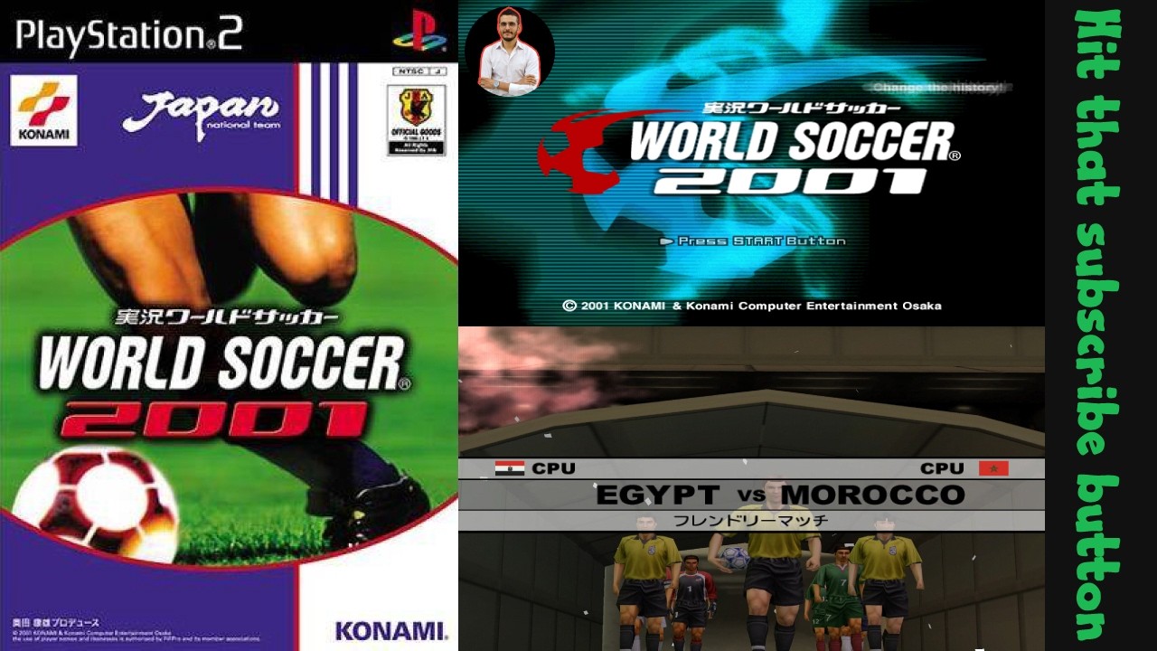 PS 2 サッカーゲーム ８点 Jikkyou World Soccer 2001 – PlayStation 2 (PS2) Gameplay | Retro