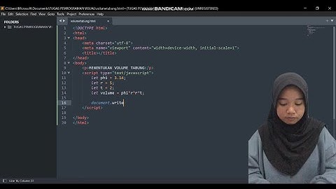 TUGAS PEMROGRAMAN VISUAL 1 (Menentukan Volume Tabung)