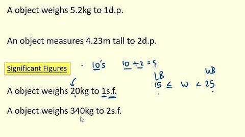 Bounds - Finding Upper and Lower Bounds