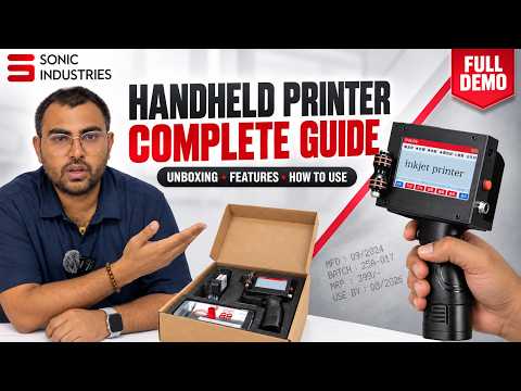 Full Info Video Sonic Handheld Printer Unboxing, Features & How to Use 📘🖨️ #sonicindustries