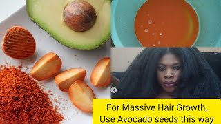 HOW TO MAKE AVOCADO SEED HAIR TREATMENT FOR MASSIVE HAIR GROWTH #avocado #haircare